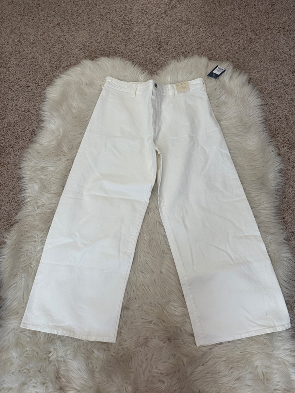 NWT Universal Thread Sailor White Wide Leg Jeans high rise